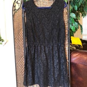 Black lace dress